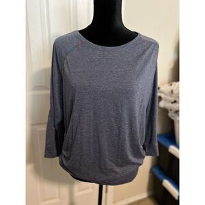 Aveva Size Large Blue Top Active Wear‎ (ta) D26